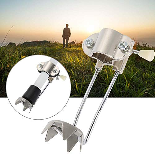 Cane Tips For Ice,Non-Slip Cane Ice Tip For Walking Sticks,Trekking Pole,Folding,Wooden Canes,Crutches-5 Prong Ice Grip Attachment For Winter,Snow Safety #TOP1
