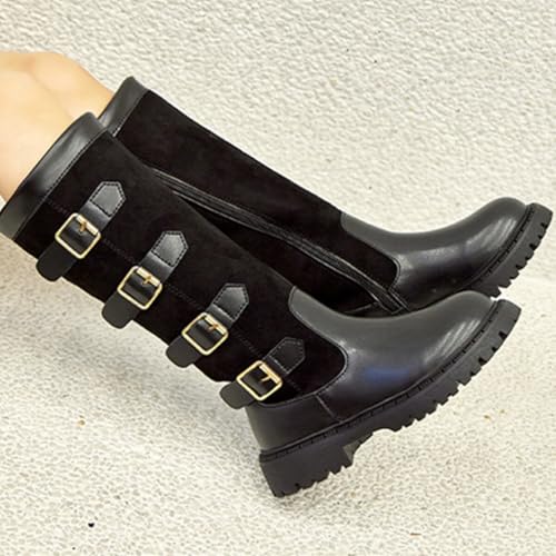 Girls Knee High Boots Fashion Flat Side Zipper Fall Boots Winter Snow Tall Riding Boot Dress Shoes For Toddler Little Kid Big Kid4