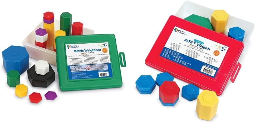 Learning Resources Metric and Customary Weight Sets Bundle (71 Pieces)