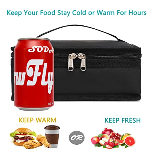 Flowfly FW-US-IB01S-B03 Small Insulated Lunch Box Portable Soft Bag Mini Cooler Thermal Meal Tote Kit thumb #2