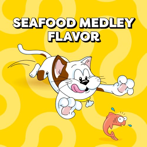 Temptations Classic Crunchy and Soft Cat Treats, Seafood Medley, 16 oz - image 4