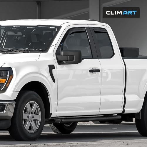 CLIM ART in-Channel Incredibly Durable Rain Guards Compatible with Ford F150 2021-2026 SuperCab, Original Window Deflectors, Vent Window Visors, Vent Deflector, 4 pcs. - 621010 by CLIM ART - Used condition - Image 5