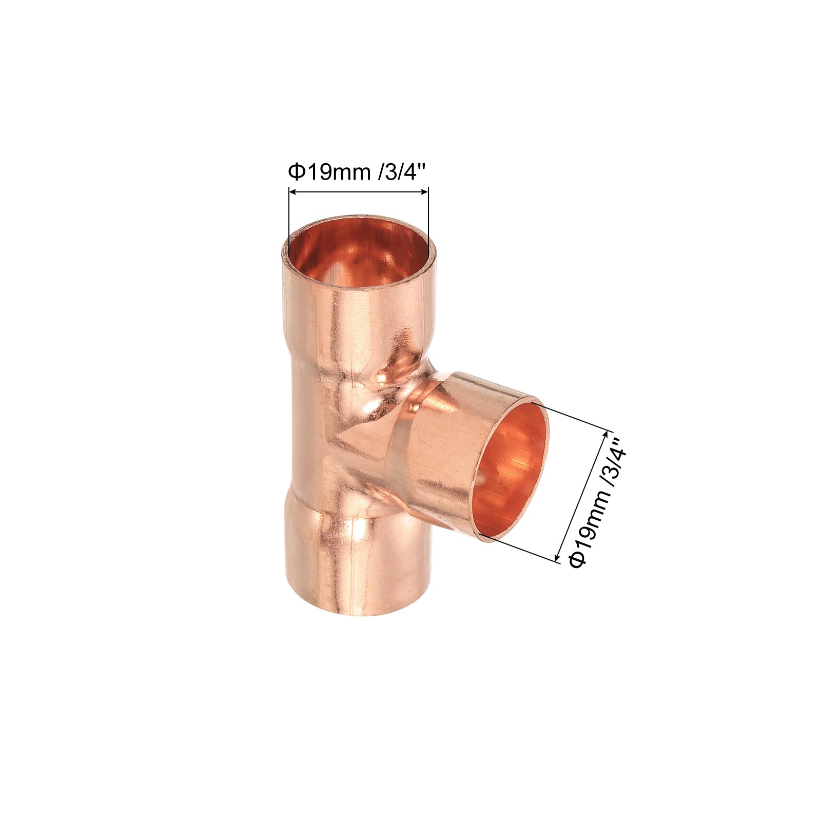 QUARKZMAN 25 Pz 3/4" x 3/4" x 3/4" Raccordi Riduzione a T Pressione | per Idraulica Alimentazione e Refrigerazione