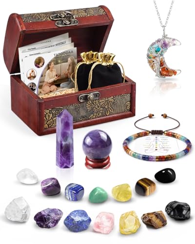 Chakra Crystal Set for Healing and Meditation