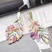 ARATLENCH Acrylic Pendant necklace Earrings – Long Statement Leaf Charm Necklace Tortoise Resin Palm Leaf Earrings Fashion Necklaces Earrings for Women (Floral -earrings)