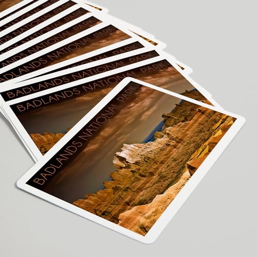 Lantern Press Badlands National Park Naipes Póker 52 cartas miniatura 5