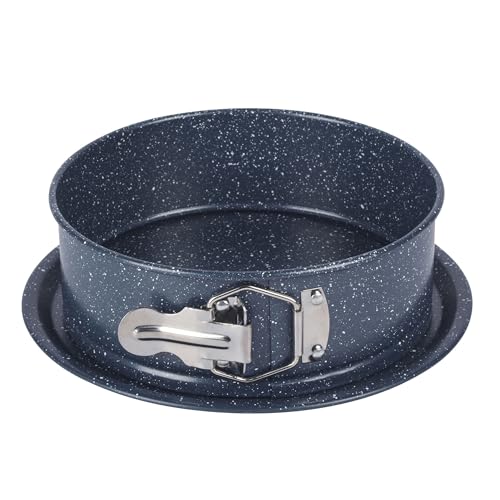 Russell Hobbs Nightfall Stone Okrągła Tortownica Z Obręczą - 18 cm / 7 cali Nieprzywierająca Forma Do Ciasta Z Wyjmowanym Dnem I Talerzem Do Serwowania, Stal Węglowa, Do Ciast, Serników, Bez PFOA
