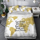 Elegante y elegante funda nórdica con diseño único en patrón suave. Ya que está hecho con cuidado, lavar con cuidado. Sin edredón.