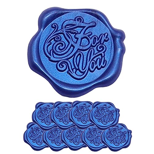 moin moin シール ろう スタンプ 10個セット シーリング ワックス スタンプ ぷっくり おしゃれ 3D リアル サンキュー ありがとう お礼 留め口 手紙 2208sl178