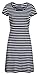 Milk Nursingwear Striped Scoop-Neck Nursing Dress in Dark Navy Stripe