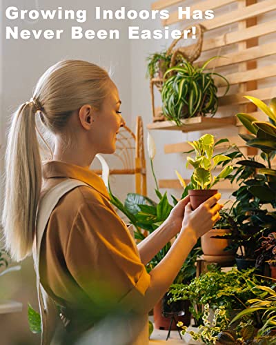 Dommia Grow Light, 4 Dimmable Levels Full Spectrum Grow Light With Auto On & Off Timer, 256 Leds Sunlike Plant Growing Lamp For Seedlings, Veg, Bloom, Idea For Indoor Plants（2Pcs) #TOP1