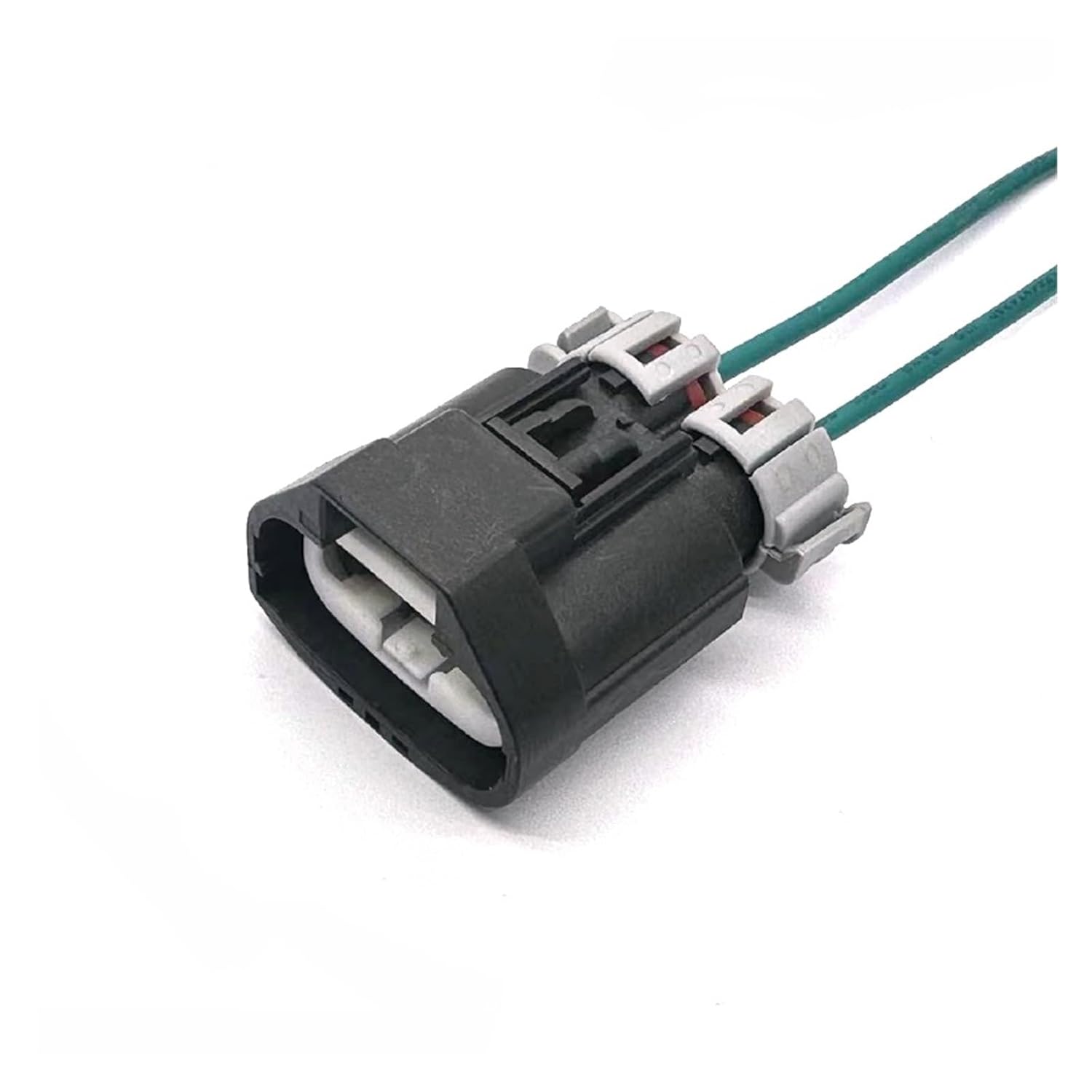 1/2 Pin Automobile Waterproof Connector Power/Pump Plug 9.5mm Electrical Fan Socket Harness 7283-3214-30 KLOOKY(Army Green,5 Sets)