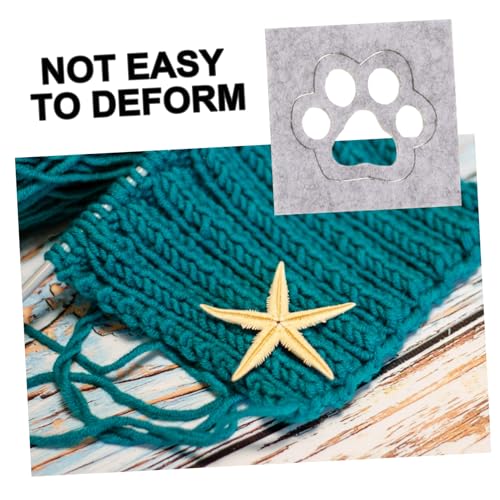 OHPHCALL 5pcs Wool Felting Molds DIY Craft Needle Felting Templates for Embroidery - Thumbnail 4