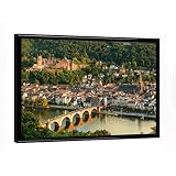 artboxONE Poster mit schwarzem Rahmen 18x13 cm Städte Die 