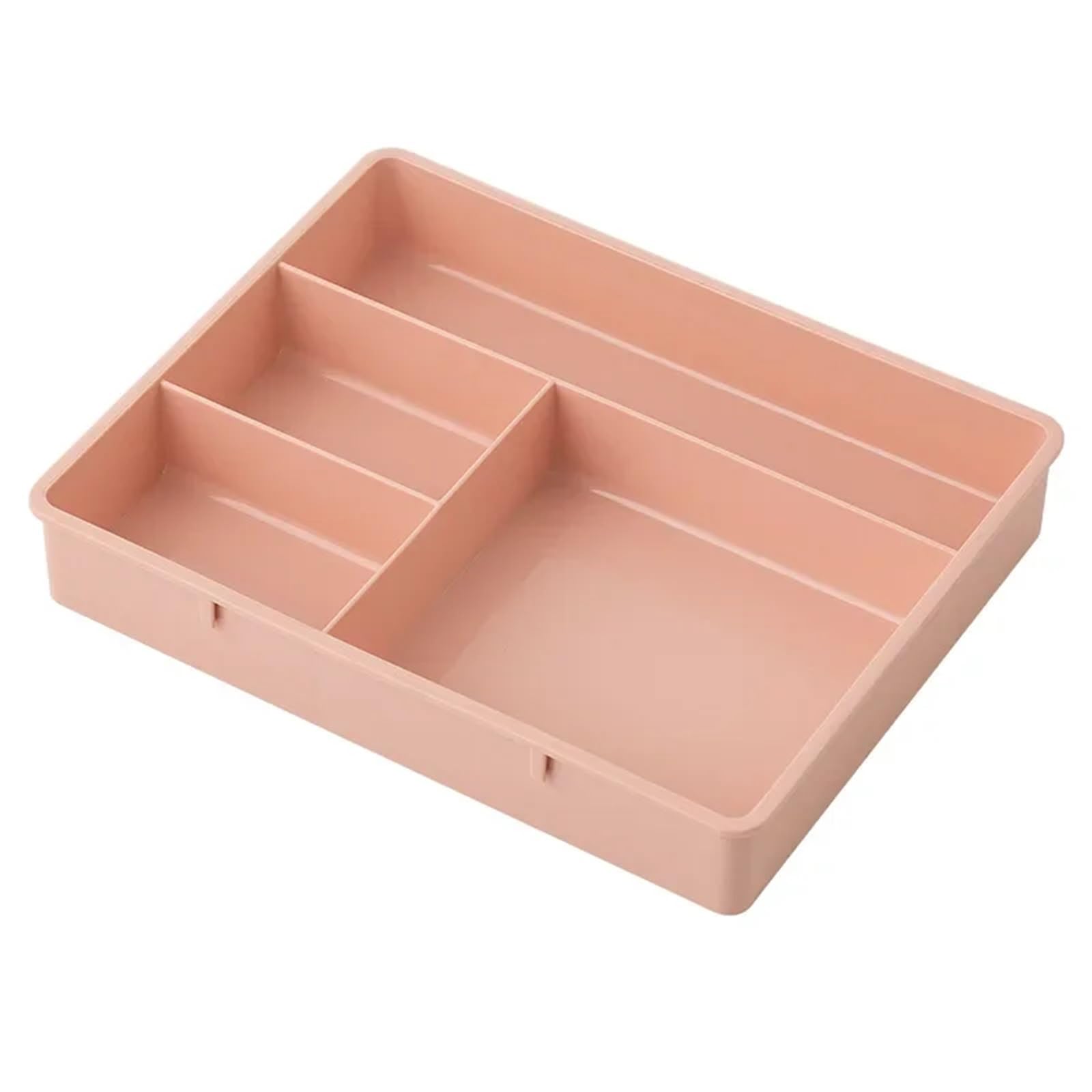 ZHSOAO 2 Pcs Makeup Organizer for Cosmetic Large Capacity Storage Box Desktop Jewelry Nail Polish Drawer Container for Bras, Socks, Underwear(Pink)