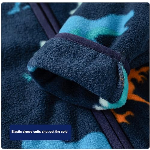 Image of Toddlers Boys Fleece Jacket Full Zipper Outerwear Fleece Coat