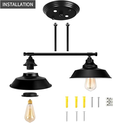 Miniatura 4 de GZBEINI Lámpara de baño de granja, accesorios de tocador negros para baño, sobre espejo, rústico, 2 lámparas de pared para baño, sobre el espejo