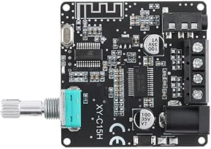 XY-C15H 20W×2 Stereo Bluetooth 5.0 Amplifier Board 360° Volume Knob 8V–24V Wide Input SNR>100dB Efficiency>90% Compatible with STM32 LabVIEW