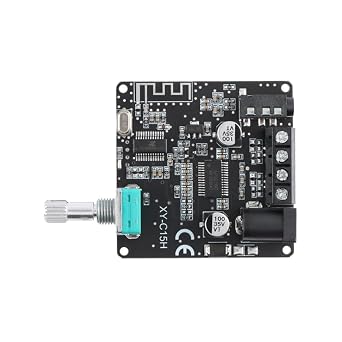 XY-C15H 20W2 Stereo Bluetooth 5.0 Amplifier Board 360 Volume Knob 8V24V Wide Input SNR>100dB Efficiency>90% Compatible with STM32 LabVIEW