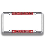 Elite Fan Shop Georgia Bulldogs License Plate Frame Alumni - Silver