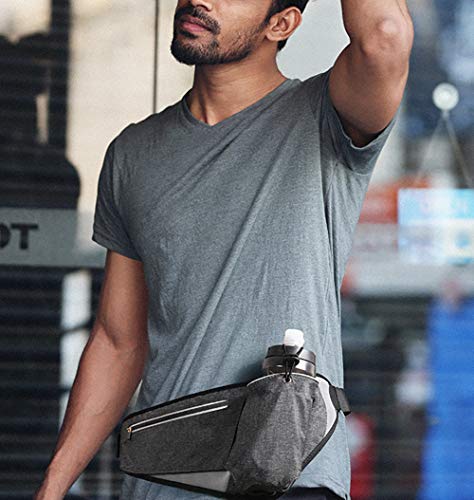 Zhbotaolang Men Women Running Waist Pack Gym Cycling Walking Outdoor Activities Belt Bag Black #TOP2