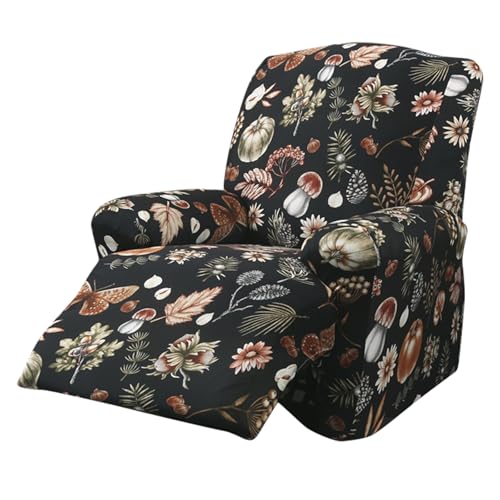 CACXKEP Stretch Recliner Chair Cover Oversized Recliner Slipcover Stain Resistant Pet Proof Furniture Protector Rental Friendly Elastic Cover for All Seasons,E