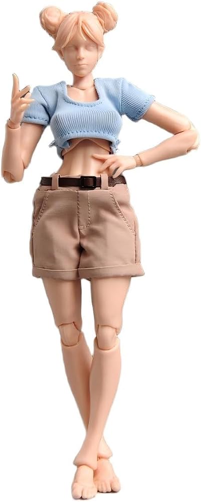 Amazon.co.jp: Fremego 1/12スケール 女性アクションフィギュア、6