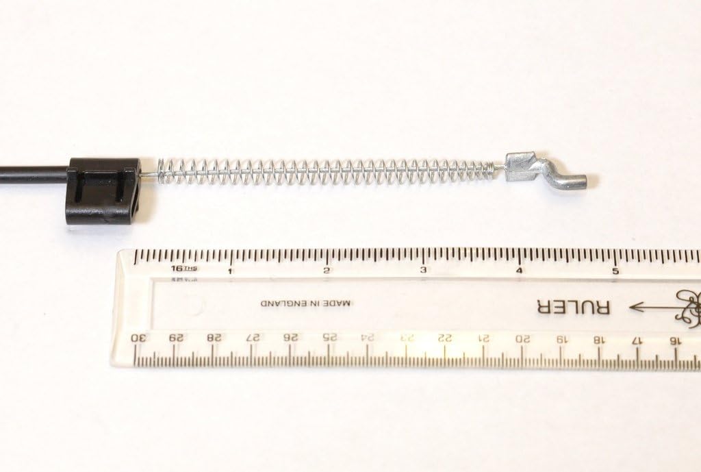 ProFurnitureParts Recliner Cable D-Ring Release Long Handle (7") -Exposed Length 4.75" with Spring- Total Overall Length 44.75"