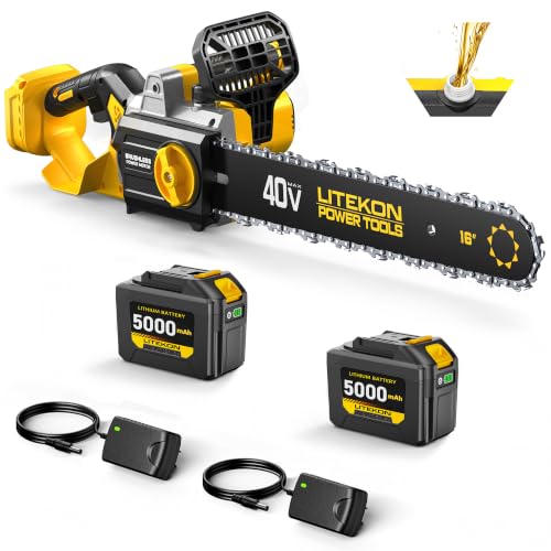 LITEKON 40V 16-Inch Cordless Chainsaw