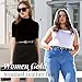 WERFORU Women Fashion Leather Belt Studded Leather Belt Ladies Belts for Jeans Dress Punk Belt,(A-Black-Gold,31