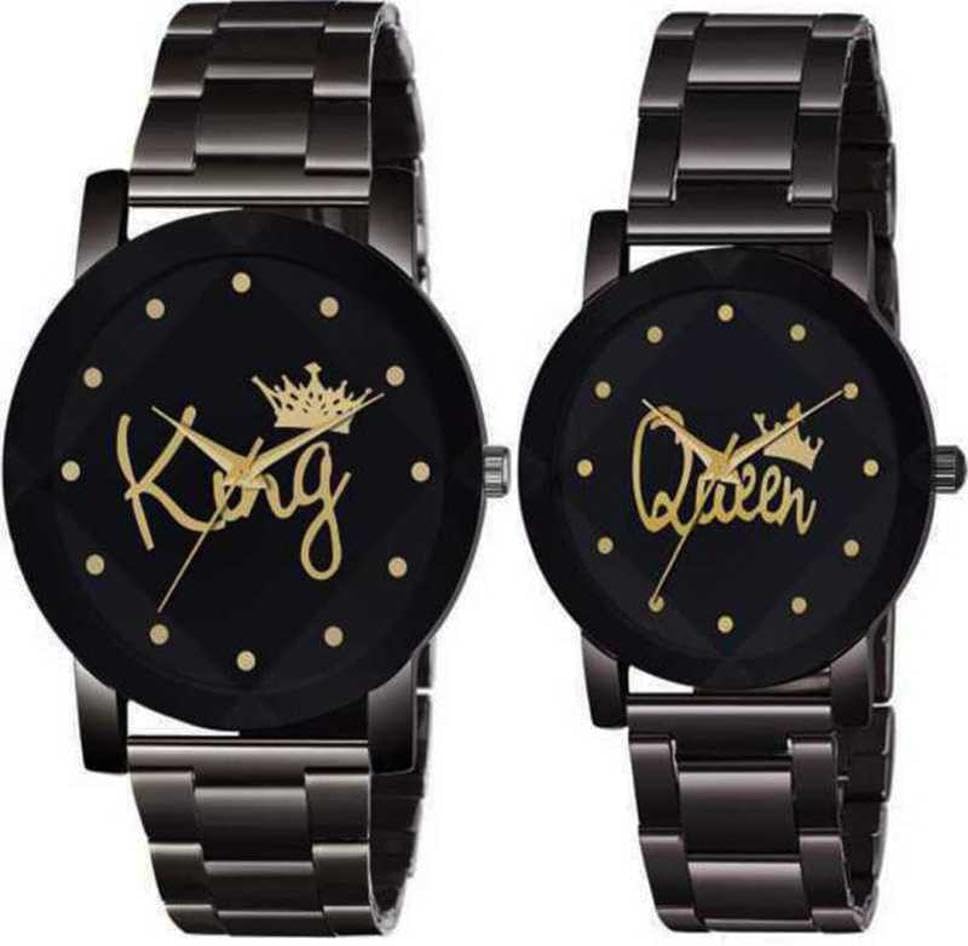 GIFFEMANS Fresh Fashion Best in Market King and Queen Couple Analog Watch - Combo- 2 (B0CLFN5Z9C) Amazon Price History, Amazon Price Tracker