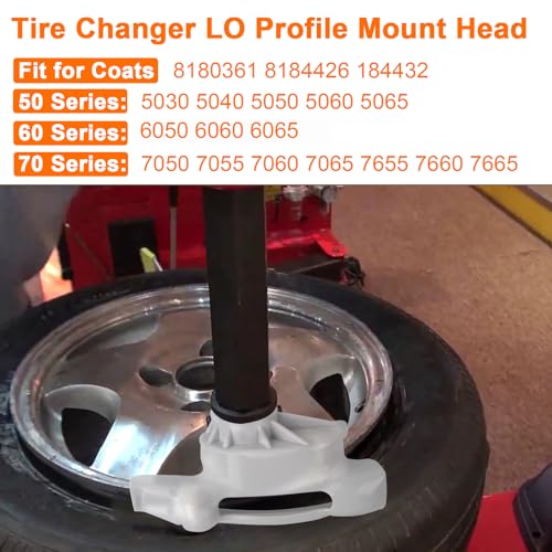 Image of showingo TC184432 Tire Changer Duck Head Kit, Low Profile Nylon Mount /Demount Head, Larger Channel for Difficult Wheels, Compatible with Coats Tire Machine, Replaces 8184432 8184426 TC184432, 1Pack