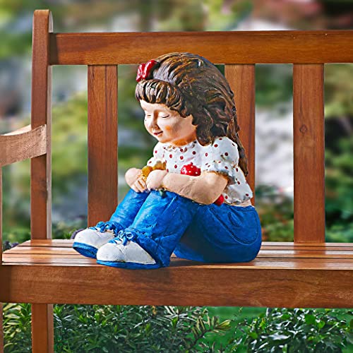 Dekoleidenschaft Dekofigur Mädchen 23 cm hoch, handbemalt,...