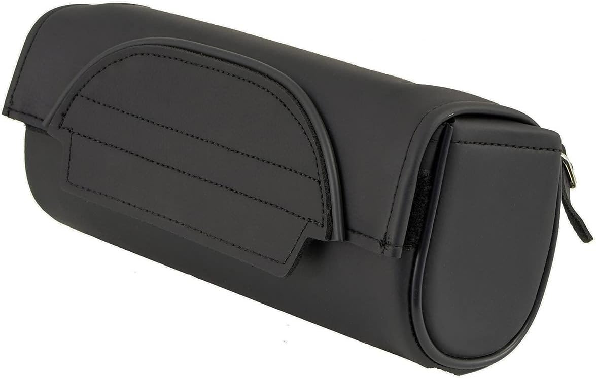 Milwaukee Leather SH621 Black PVC Motorcycle Tool Bag with Self FastenerClosure - One Size