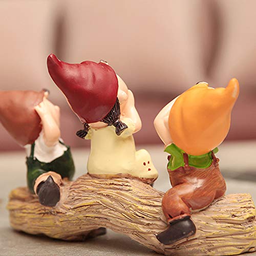 Figurine de souche anti-stress sculpture résine déco pour bureau et maison - 2