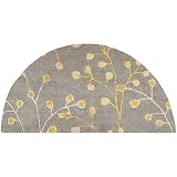 Surya Athena Hand Tufted Transitional Hearth Rug, 2-Feet by 4-Feet, Gray