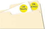 Printable Self-Adhesive Removable Color-Coding Labels, 0.75" dia, Yellow, 24/Sheet, 42 Sheets/Pack, (5462), Sold as 2 Pack – view 2