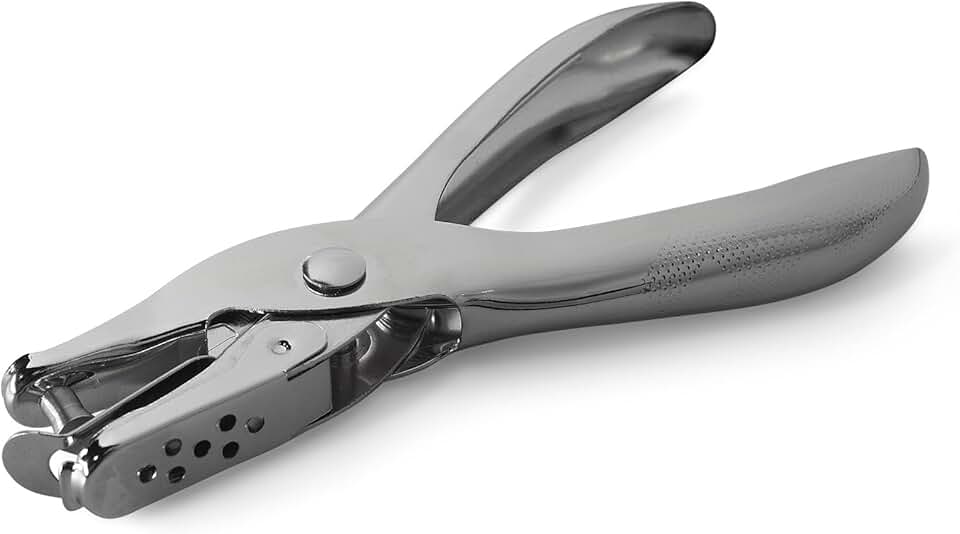 Perfurador De Papel 1 Furo Metal 6Mm P/8Fls. - 93814