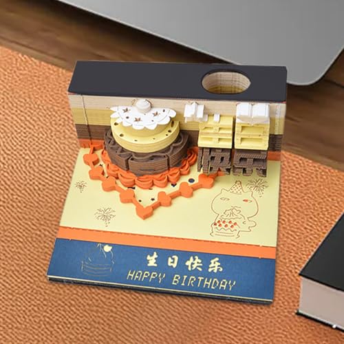 Notes 3D à découper vintage pour bureau et planificateur créatif