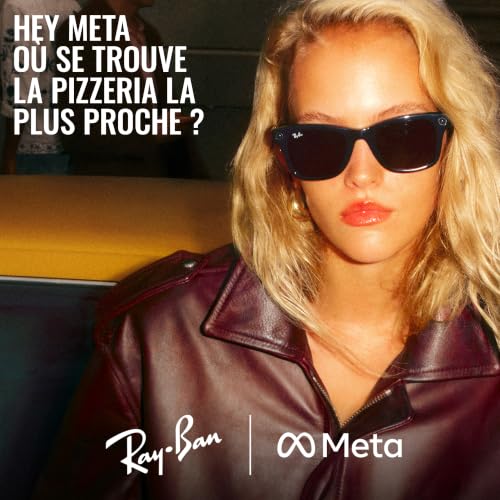 Lunettes connectées IA Meta RBM3 Wayfarer GS Taille Grande - vue 8