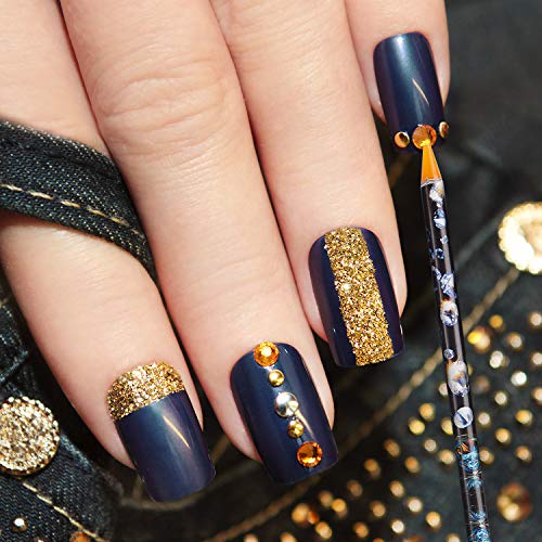 10 Piece Rhinestone Picker Pencil Nail Dotting Wax Pen Self Adhesive Resin Picker Pencil Gem Pick Up Tool With 5 Piece Plastic White Bead Sorting Tray Triangular Plate For Nail Design Diy Decoration #TOP6