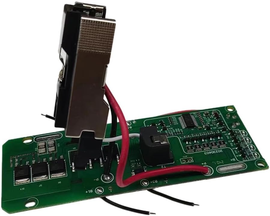 Replacement Lithium-Ion Battery Protection Circuit Board PCB for 18V P108 RB18L40 Power Tool Battery Repair and Assembly Metal Material and Resin Material
