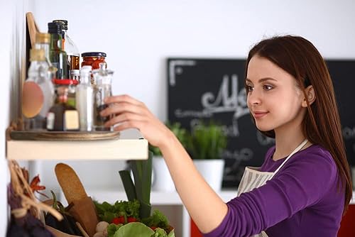 Miniatura 3 de Organizador Lazy Susan de madera de acacia de 11 pulgadas, plato giratorio de cocina para gabinete y organización de mesa de despensa