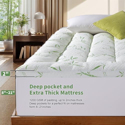 Jov5tic 3 Inch Breathable Bamboo Mattress Topper (Cal King,72"x84") by jov5tic - Image 6