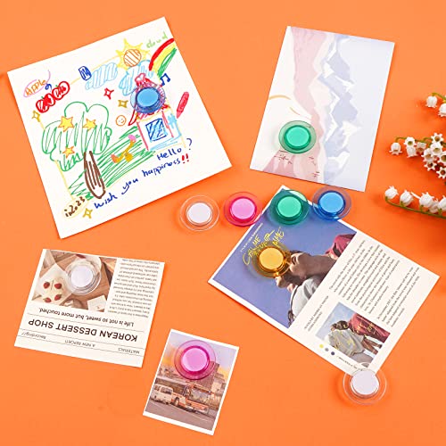 Vndueey 45 Pcs Whiteboard Magnets, Round Fridge Magnets Refrigerator Magnets, Dry Board Magnets Decor, Mini Magnets Teacher Supplies For School, Home, Office (Assorted Color, 3Cm/1.18 Inch) #TOP3