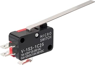 V-153-1C25 Micro Limit Switch Hinge Lever 3 Pin Momentary Push Button Actuator for Arduino 250V 16A 2 pcs
