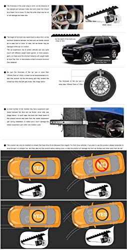 EZUNSTUCK Tire Anti-Skid Tool - RWD/AWD/4x4 SUV, Trucks, Pickup – EZ-D02ML Ultimate Get Unstuck Solution for Mud, Sand, Snow, Off-Road - Better Than Traction Mat, Recovery Tow Strap(Medium/Set of 2) - Thumbnail 6