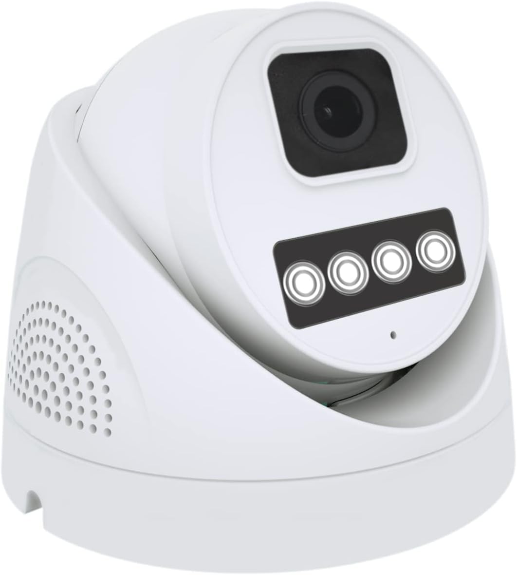 Poe Security Camera, Single Dome IP Camera, Surveillance Camera, Poe Camera Only Match WESECUU POE Security Camera System with Face Detection, Phone app, Floodlight, Two Way Audio