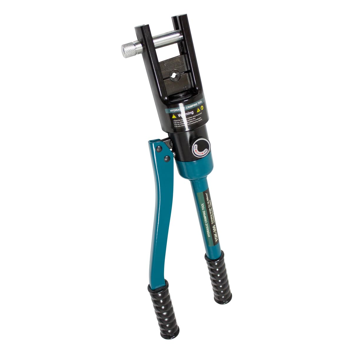 Prensa Terminales Hidraulico, 16-240 mm² Crimpadora Hidráulica para Terminales de Cable con 13 pares, Alicates Hidráulicos Crimpado, Herramienta de Prensa Hidráulica Azul