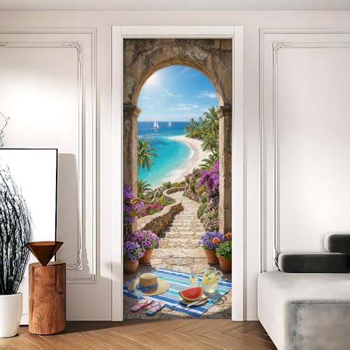 Cmialusie Mediterranean Arch Door Mural